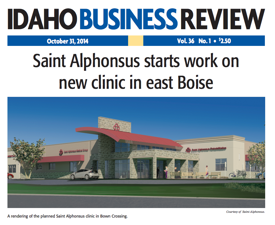 Saint Alphonsus starts work on new clinic in East Boise